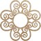 Ekena Millwork Cohen Wood Fretwork Pierced Ceiling Medallion, Red Oak, 26"OD x 8 7/8"ID x 1/4"T CMWP26X26X0250CORO - alternate 1